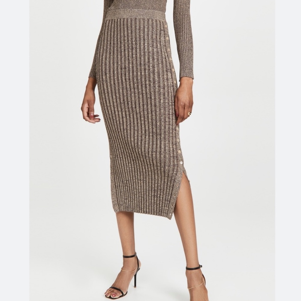 Jonathan Simkhai Ashton Skirt Brown size M